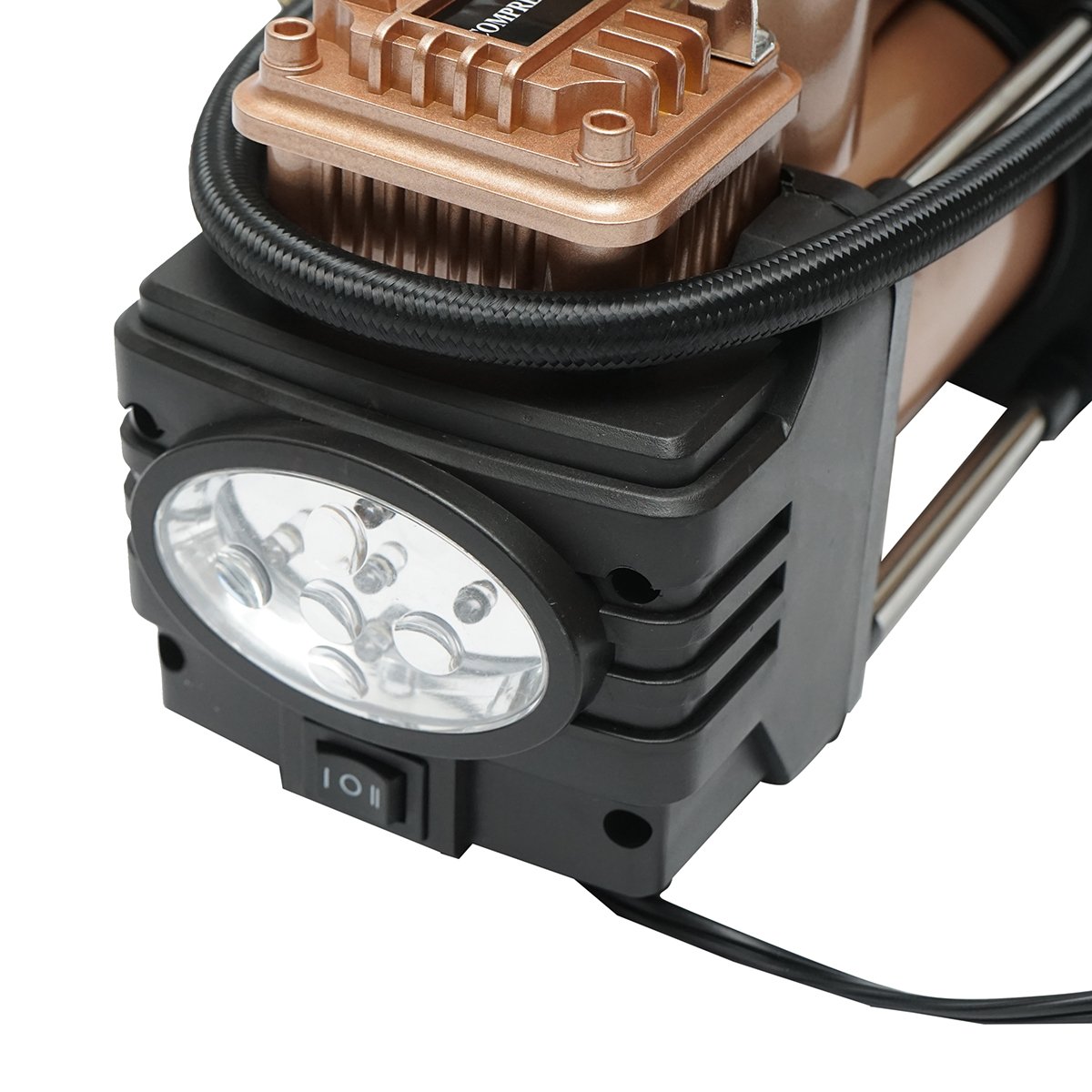 Compresor aer umflat roti 12V 180W, 150PSI, 45l/min, cablu 3m pentru priza bricheta auto Breckner Germany